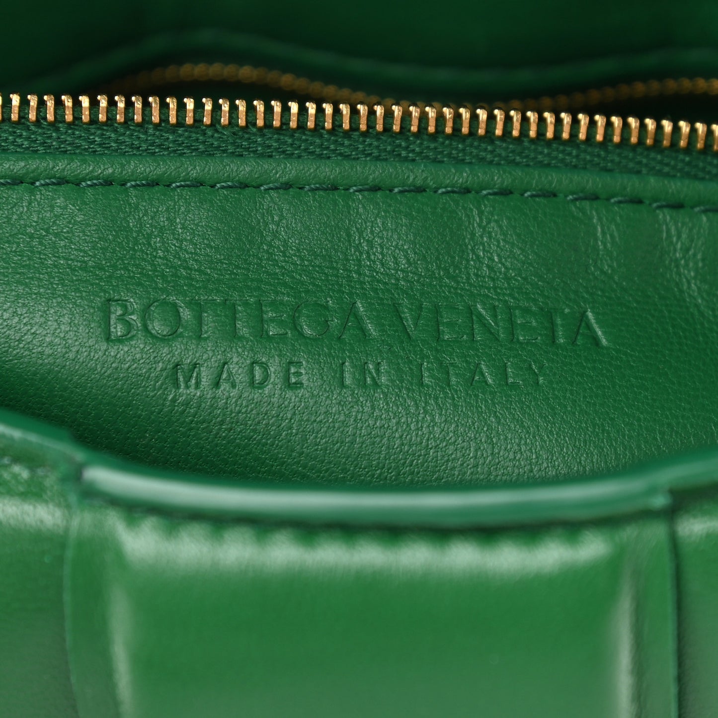Nappa Maxi Intreccio Padded Cassette Crossbody Bag Racing Green