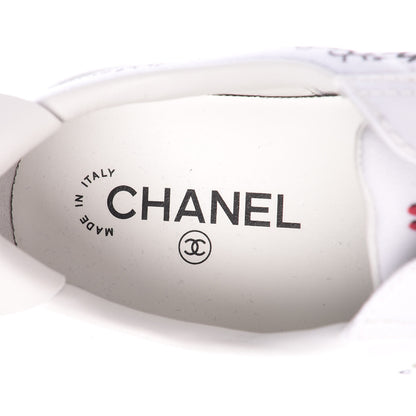 Chanel x Pharrell Williams Mens Canvas Sneakers 43 White 6 of 11