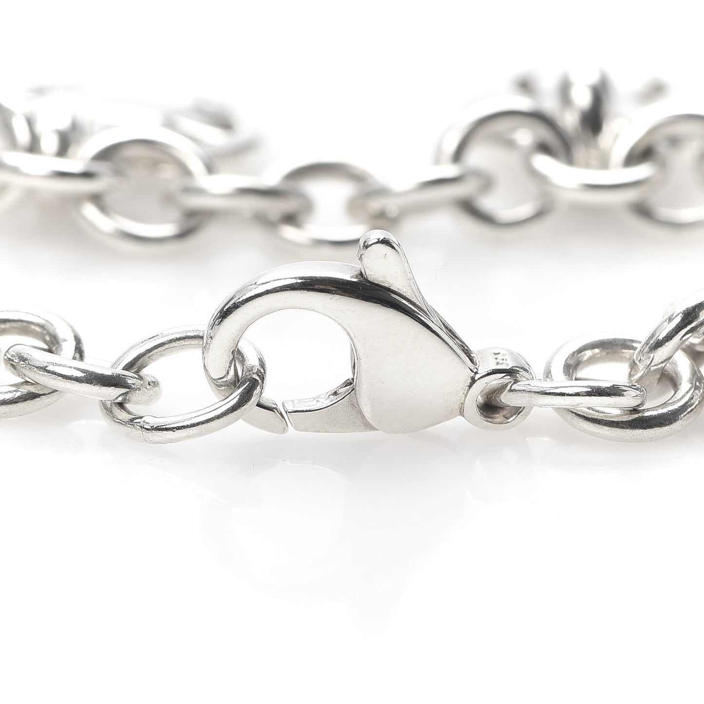 Sterling Silver Stencil Charm Bracelet