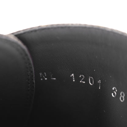 Louis Vuitton Calfskin Monogram Wonderland Flat Ranger Boots 38 Black 8 of 8