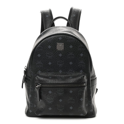 MCM Visetos Small Side Stud Stark Backpack Black 1 of 9
