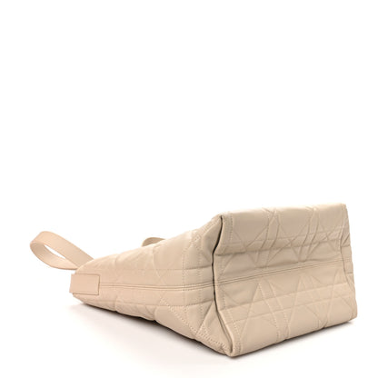 Christian Dior Calfskin Macrocannage Medium Toujours Vertical Tote Powder Beige 4 of 11