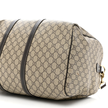 Gucci GG Plus Monogram Medium Carry On Duffle Bag Brown 10 of 12