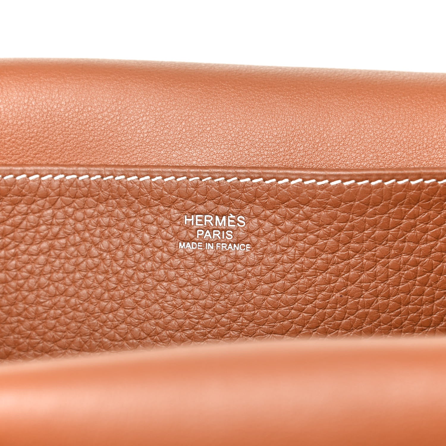 Hermes Taurillon Clemence Halzan 31 Gold 7 of 12
