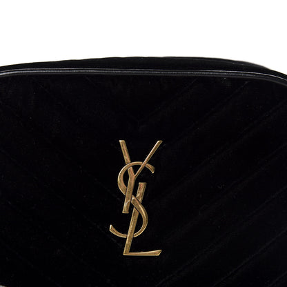 Saint Laurent Velour Matelasse Monogram Lou Belt Bag Black 10 of 10