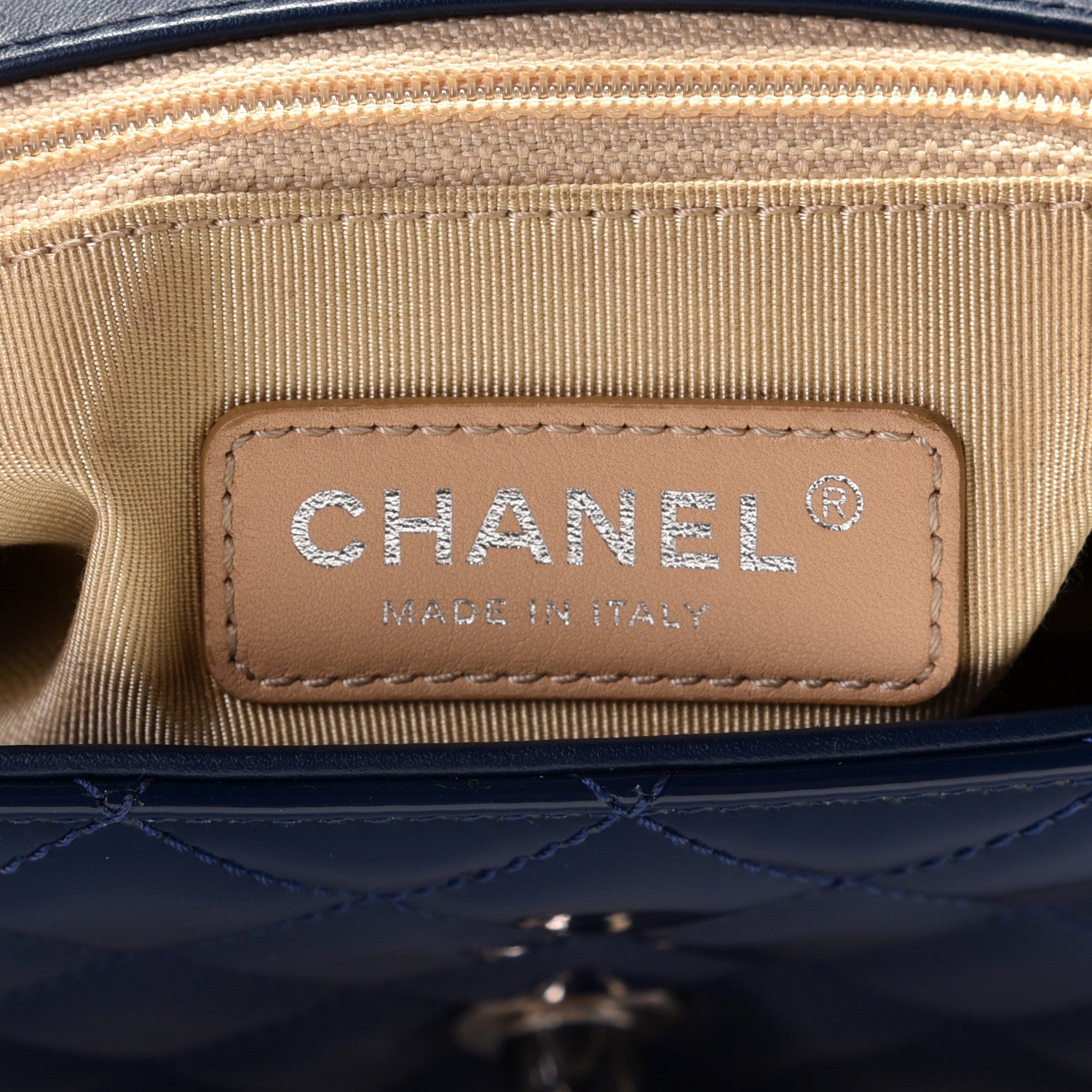 Chanel Patent Quilted Small Coco Boy Flap Navy 5 of 6