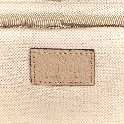Gucci GG Supreme Monogram Textured Dollar Calfskin Web Small Savoy Cabin Trolley Beige Mystic White Oatmeal 6 of 10