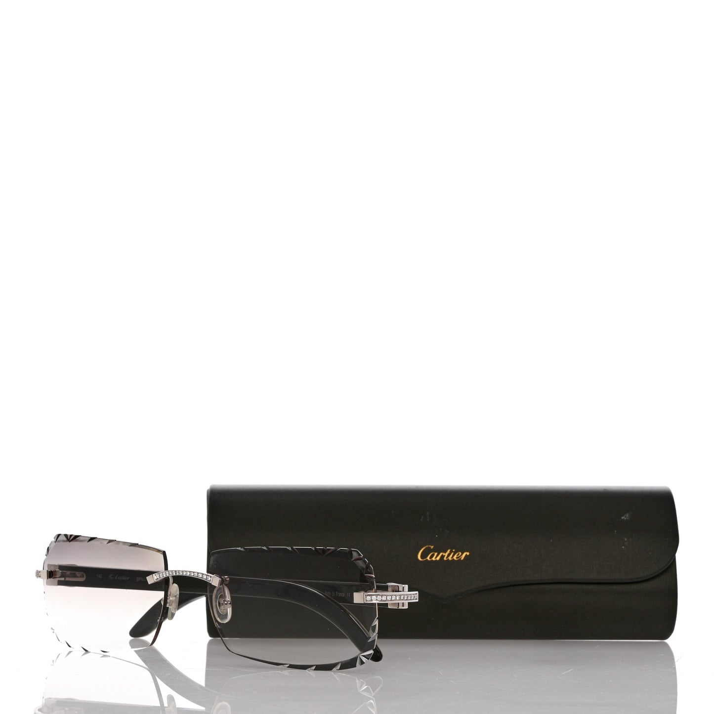 Metal Horn Square Sunglasses CT00460 Grey