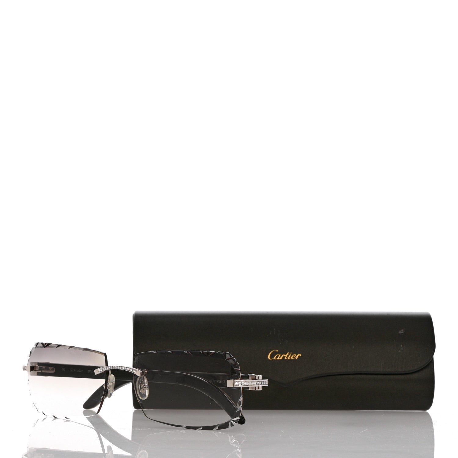 Cartier Metal Horn Square Sunglasses CT00460 Grey 7 of 7