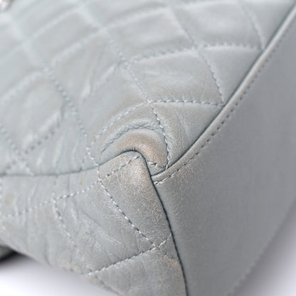 Chanel Lambskin Quilted Mademoiselle East West Flap Light Grey 10 of 15