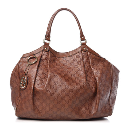Gucci Guccissima Large Sukey Tote Brown 1 of 23