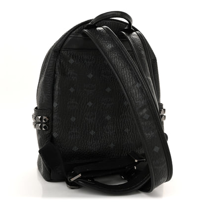 MCM Visetos Small Side Stud Stark Backpack Black 3 of 15