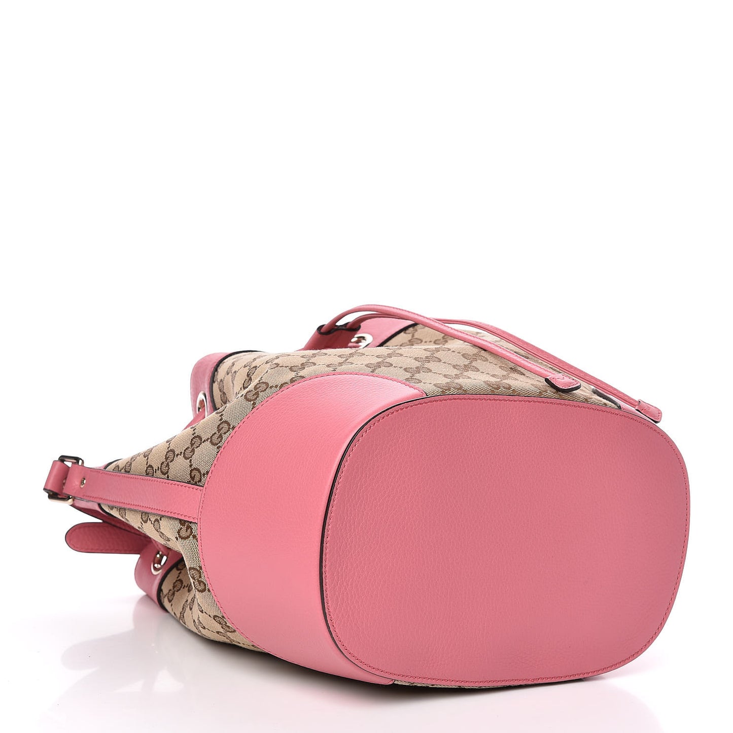 GG Monogram Calfskin Bucket Bag Pink