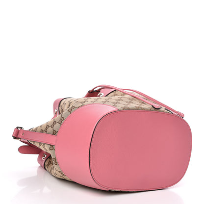 Gucci GG Monogram Calfskin Bucket Bag Pink 4 of 10