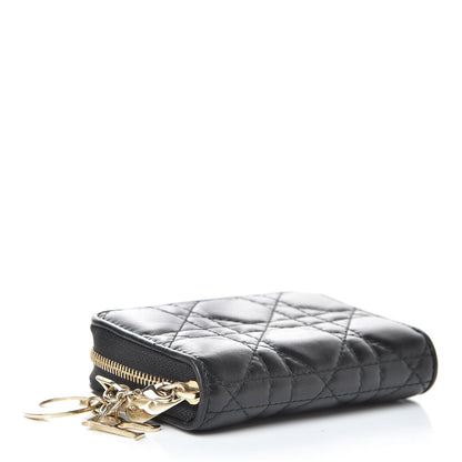 Christian Dior Lambskin Cannage Lady Dior Multi Card Holder Black 4 of 9