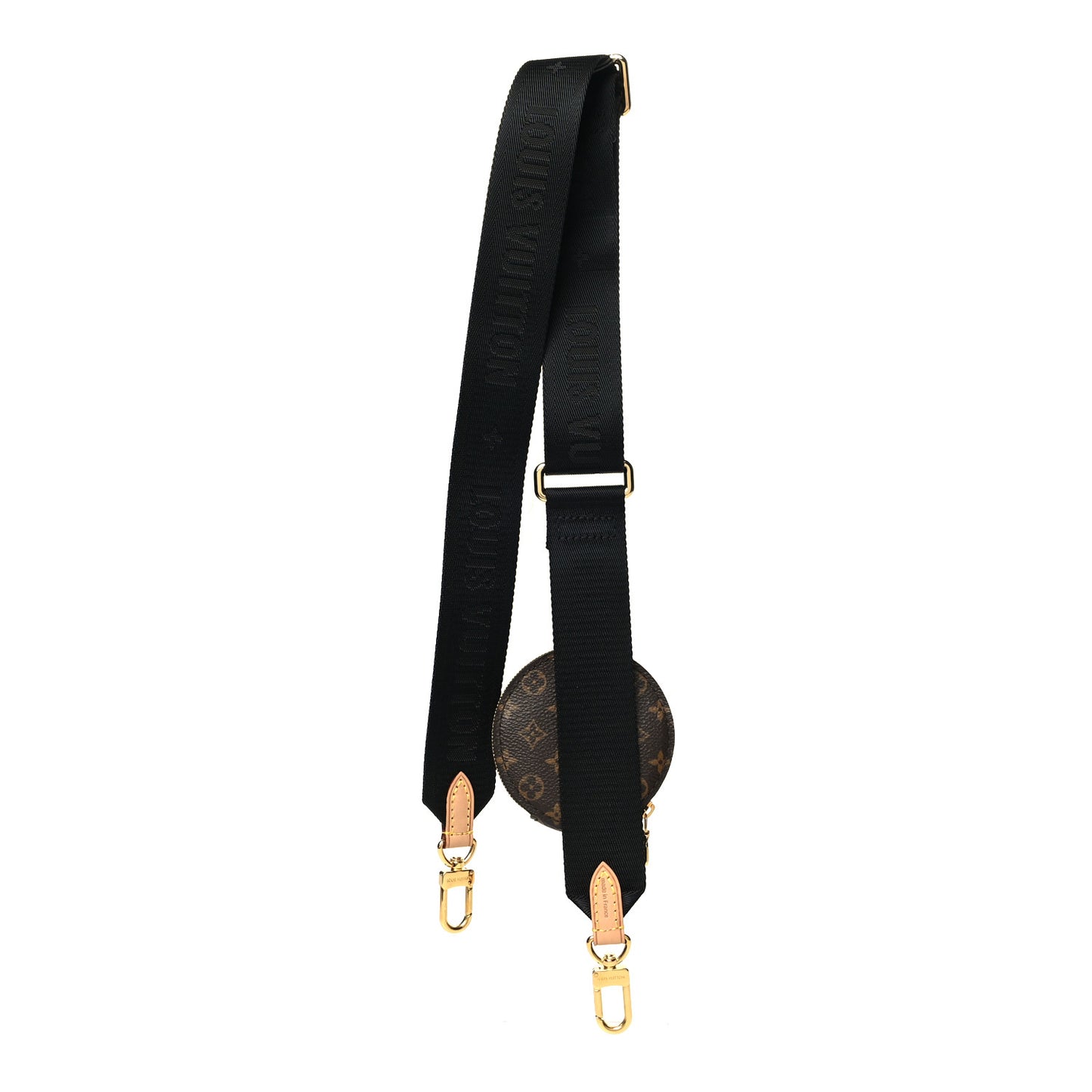 Monogram Multi Pochette Accessories Bandouliere Shoulder Strap Black