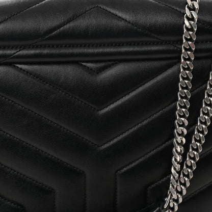 Saint Laurent Calfskin Y Quilted Monogram Medium Loulou Chain Satchel Black 12 of 12