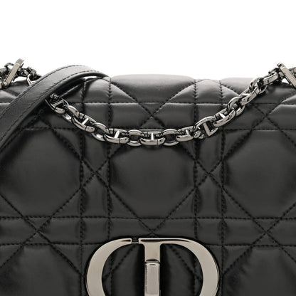 Christian Dior Calfskin Macrocannage Medium Caro Bag Black 8 of 11