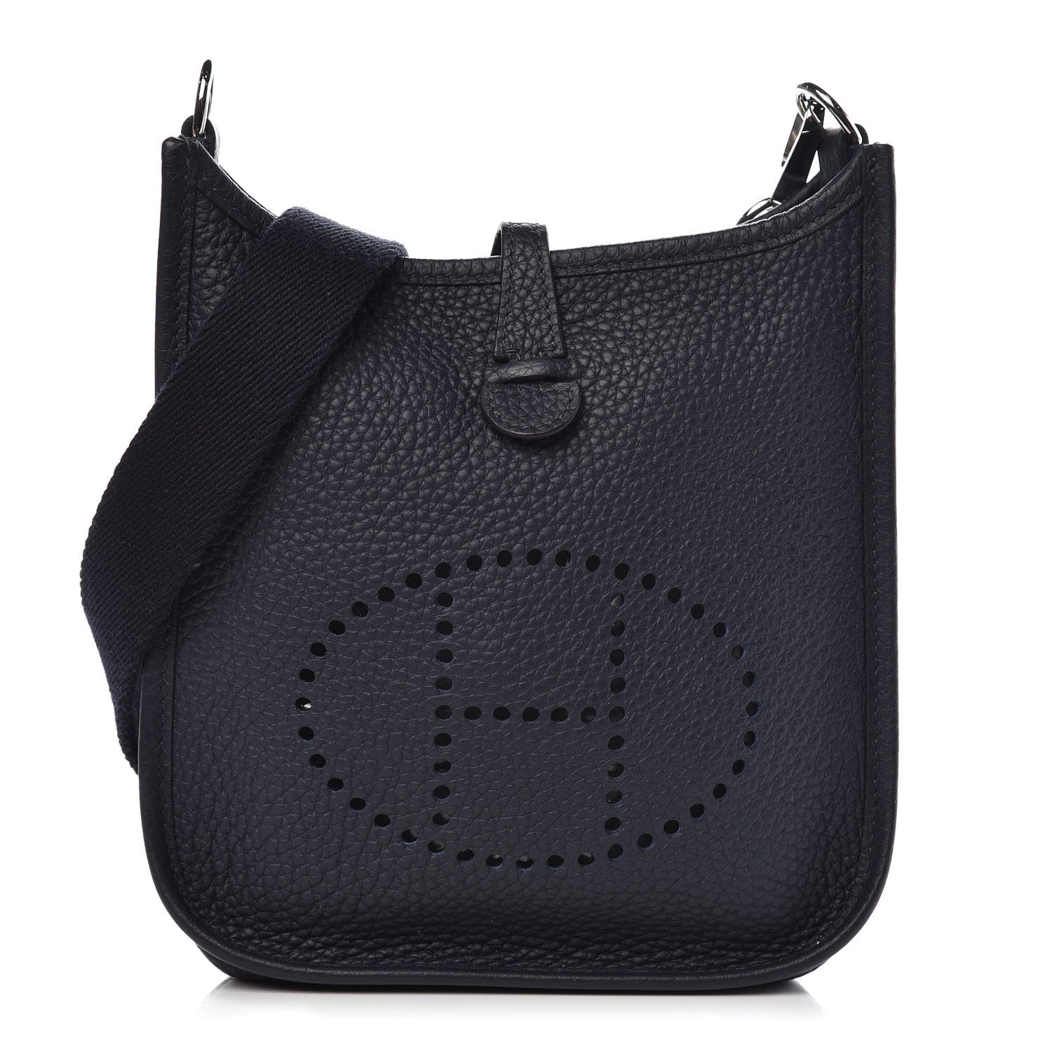 Hermes Taurillon Clemence Amazone Evelyne TPM Bleu Nuit Bleu Indigo 1 of 9