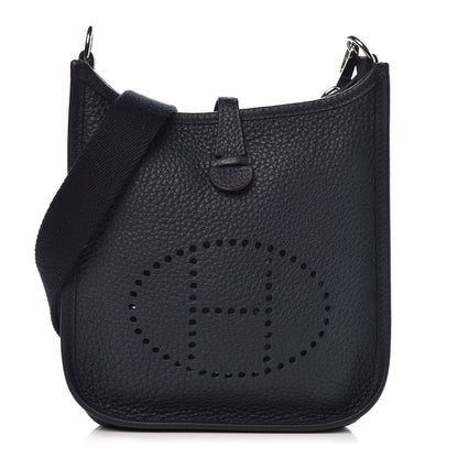 Hermes Taurillon Clemence Amazone Evelyne TPM Bleu Nuit Bleu Indigo 1 of 9
