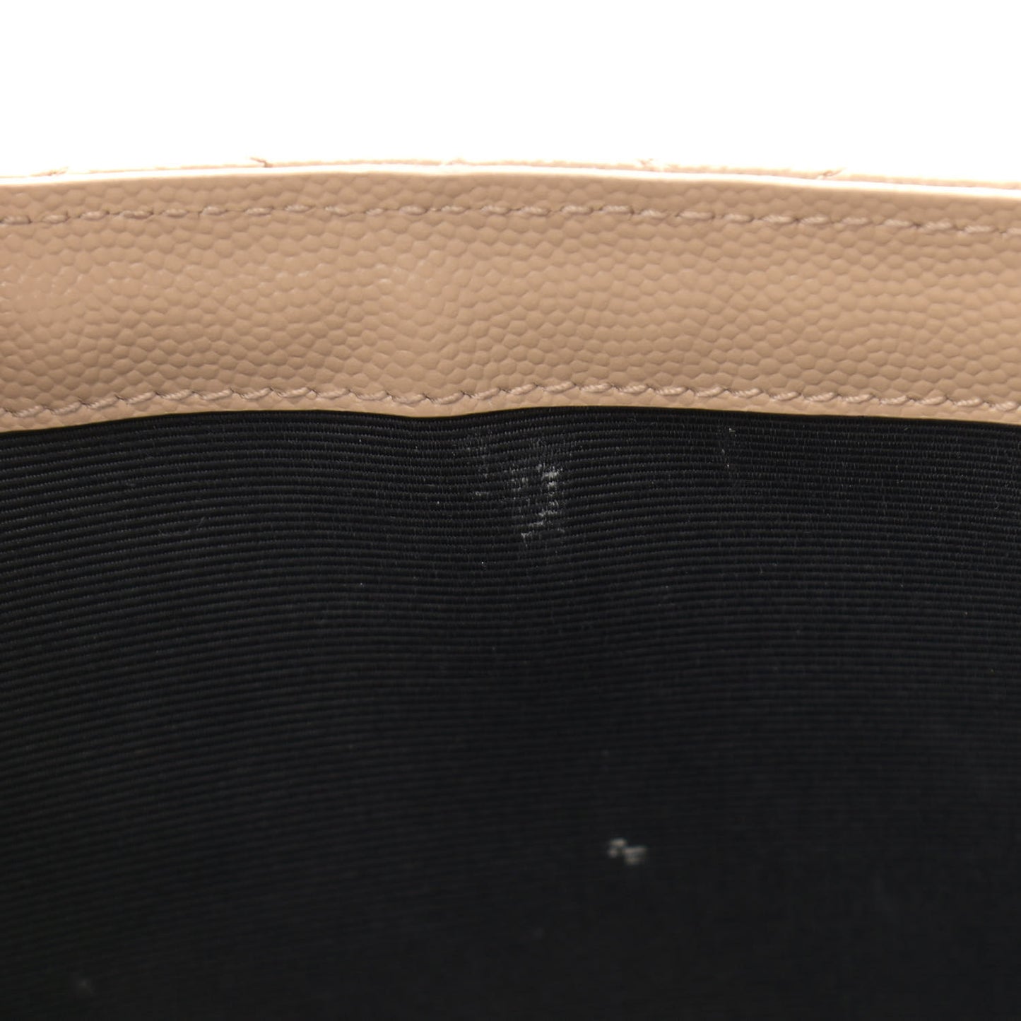 Grain De Poudre Textured Mixed Matelasse Medium Triquilt Monogram Satchel Dark Beige