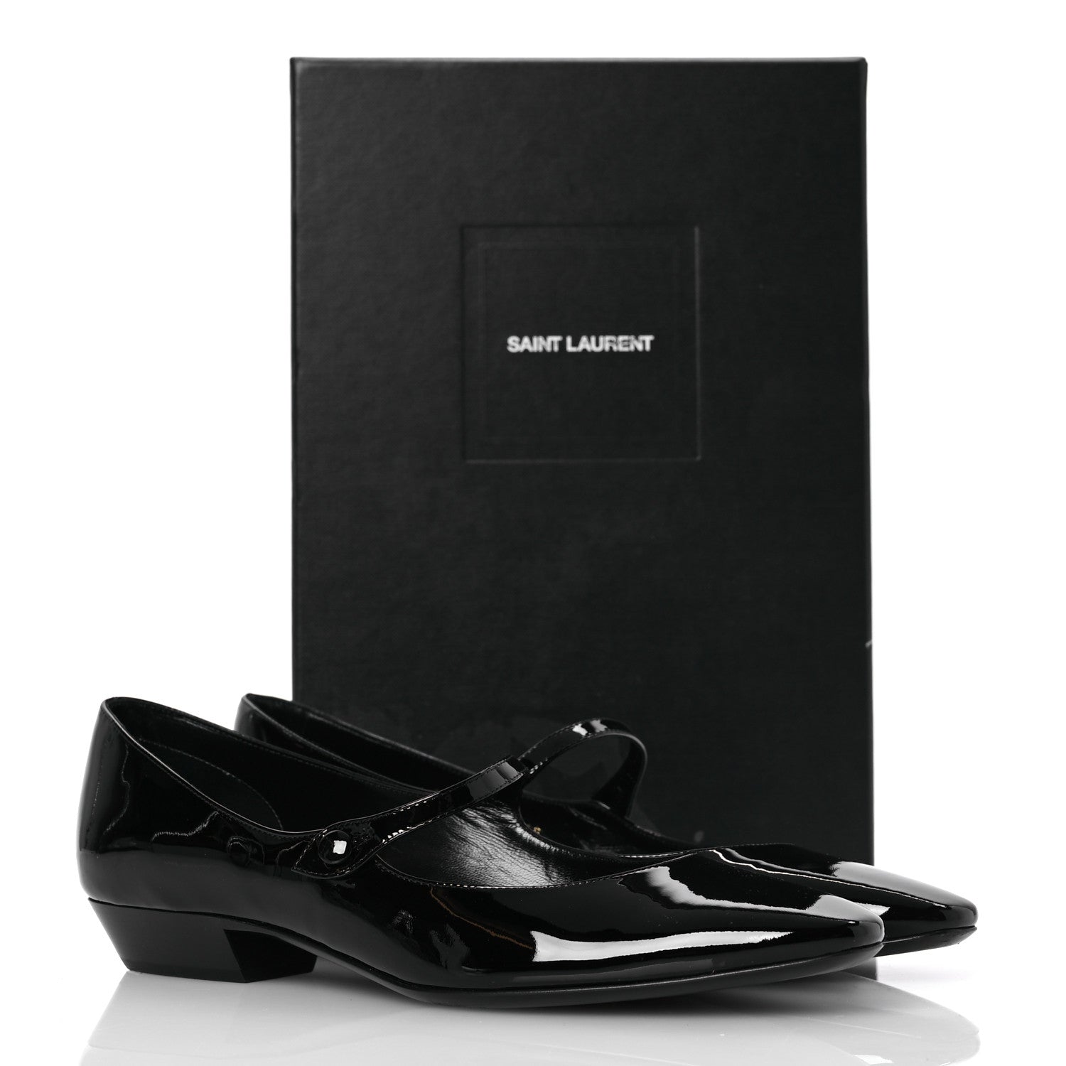 Saint Laurent Patent Calfskin Sixtine 20 Pumps 40 Black 12 of 12