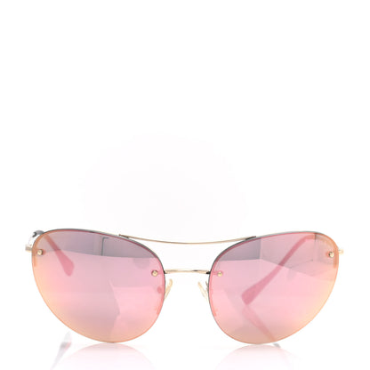 Prada Aviator Sunglasses SPS 51R Gold 2 of 8