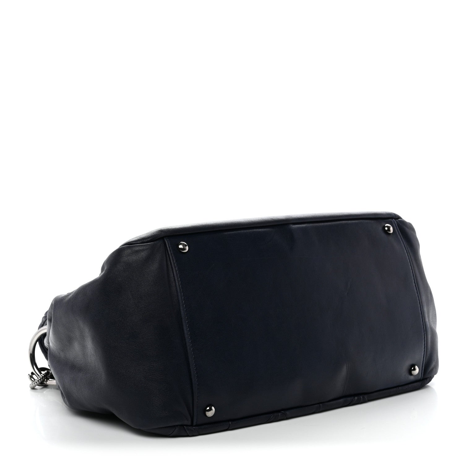 Chanel Lambskin Quilted Soft Squares Origami Accordion Flap Navy 4 of 10