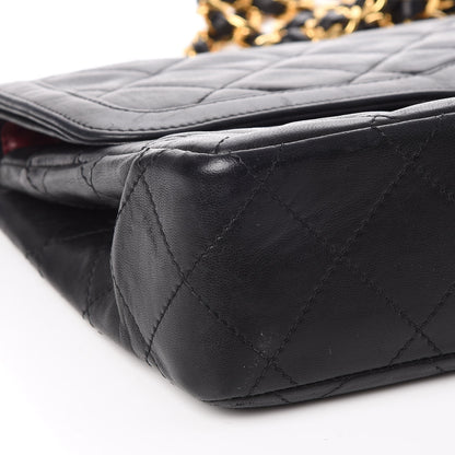 Chanel Lambskin Quilted Medium Double Flap Black 8 of 16
