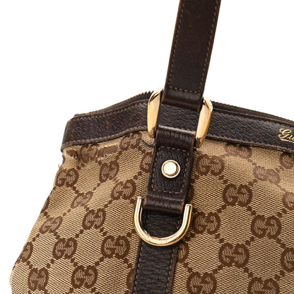 Gucci Monogram Small Abbey Tote Dark Brown 13 of 16