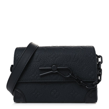 Louis Vuitton Taurillon Monogram Steamer Wearable Wallet Black 1 of 8