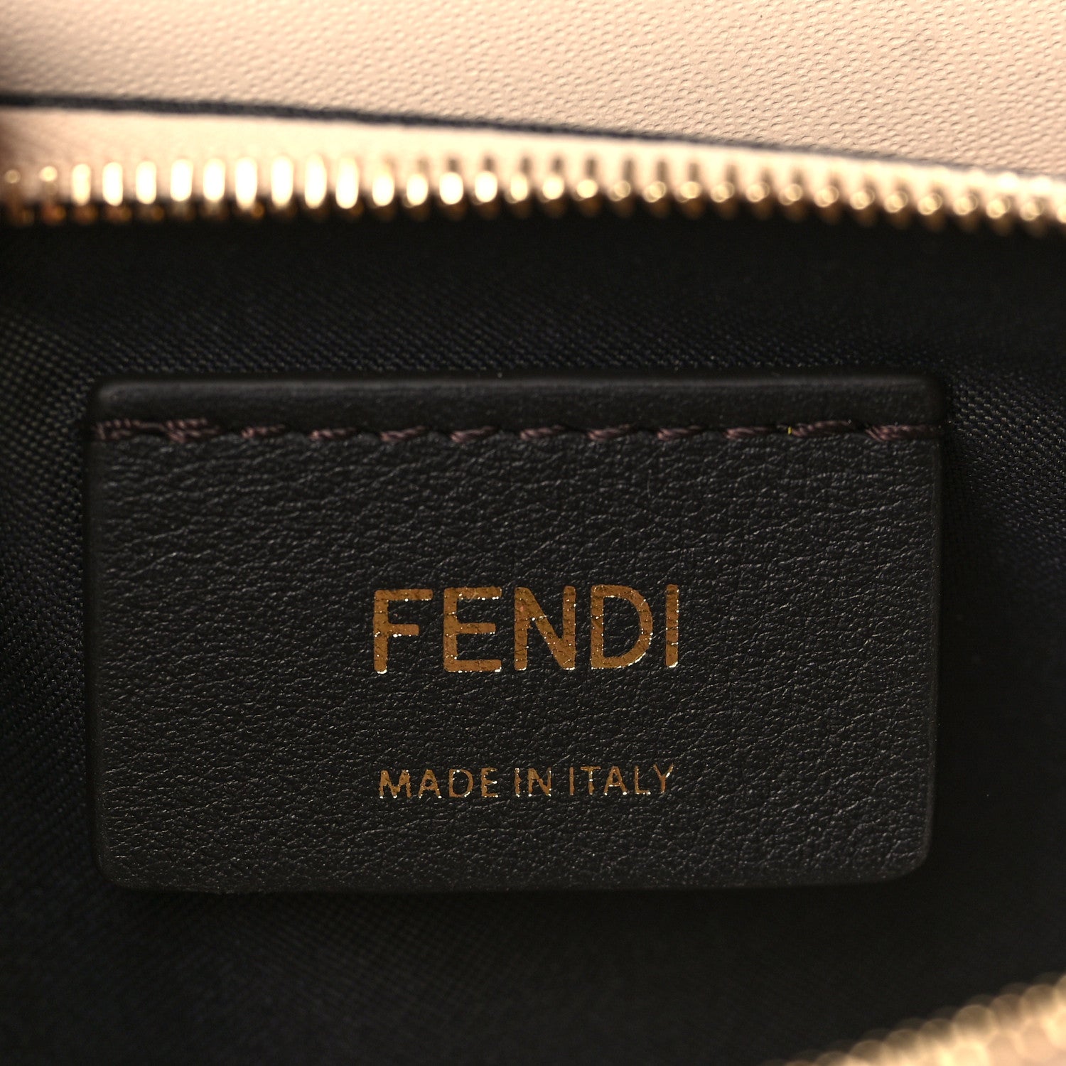 Fendi Vitello King Tamponato Logo Embossed Medium Wallet On Chain Poudre 6 of 9