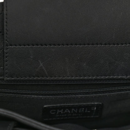 Chanel Calfskin Quilted Large Shopping Tote Black 12 of 14