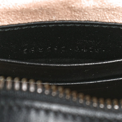Gucci Calfskin Matelasse Mini GG Marmont Crossbody Bag Black 6 of 12