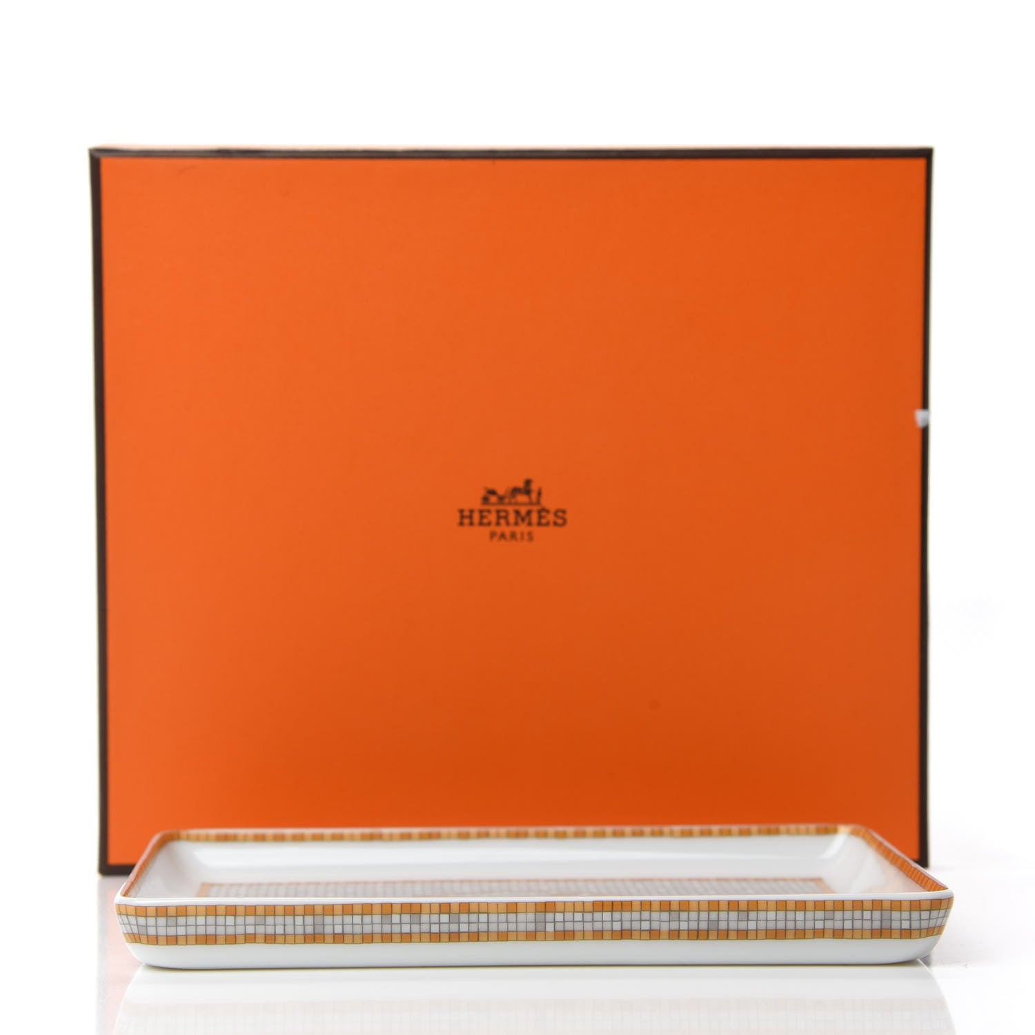 Hermes Porcelain Mosaique au 24 Sushi Plate 6 of 6