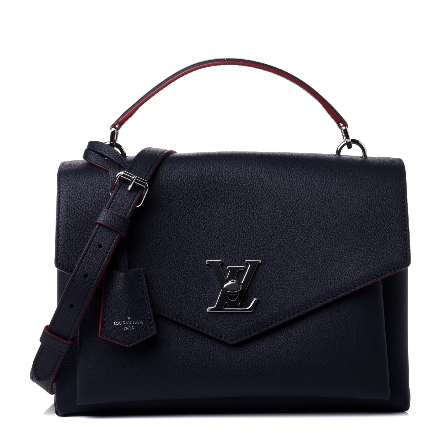 Louis Vuitton Soft Calfskin My Lockme Top Handle Marine Rouge 1 of 4