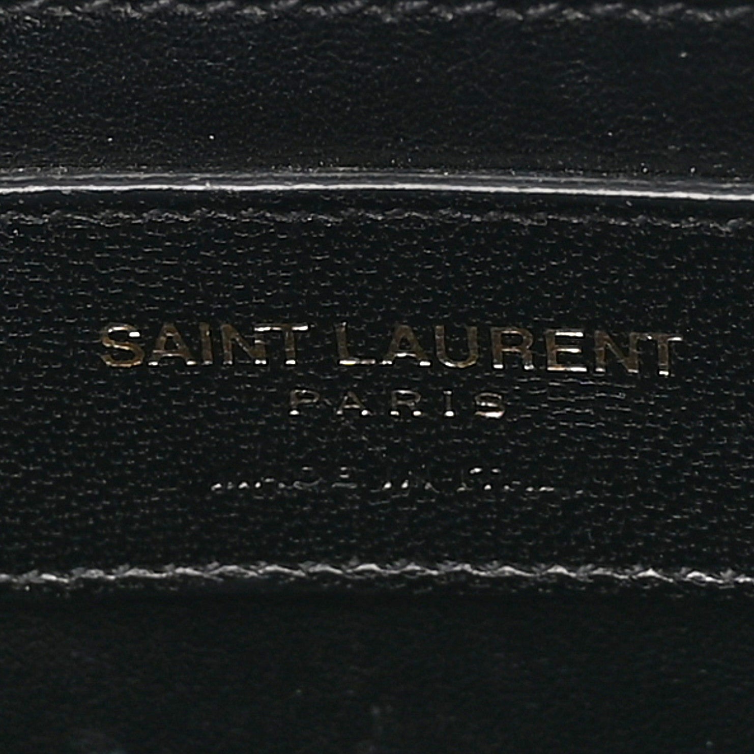 Saint Laurent Lambskin Matelasse Chevron Classic Monogram Shoulder Bag Black 6 of 10