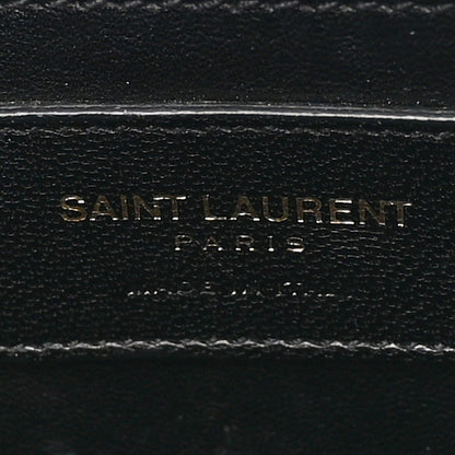 Saint Laurent Lambskin Matelasse Chevron Classic Monogram Shoulder Bag Black 6 of 10