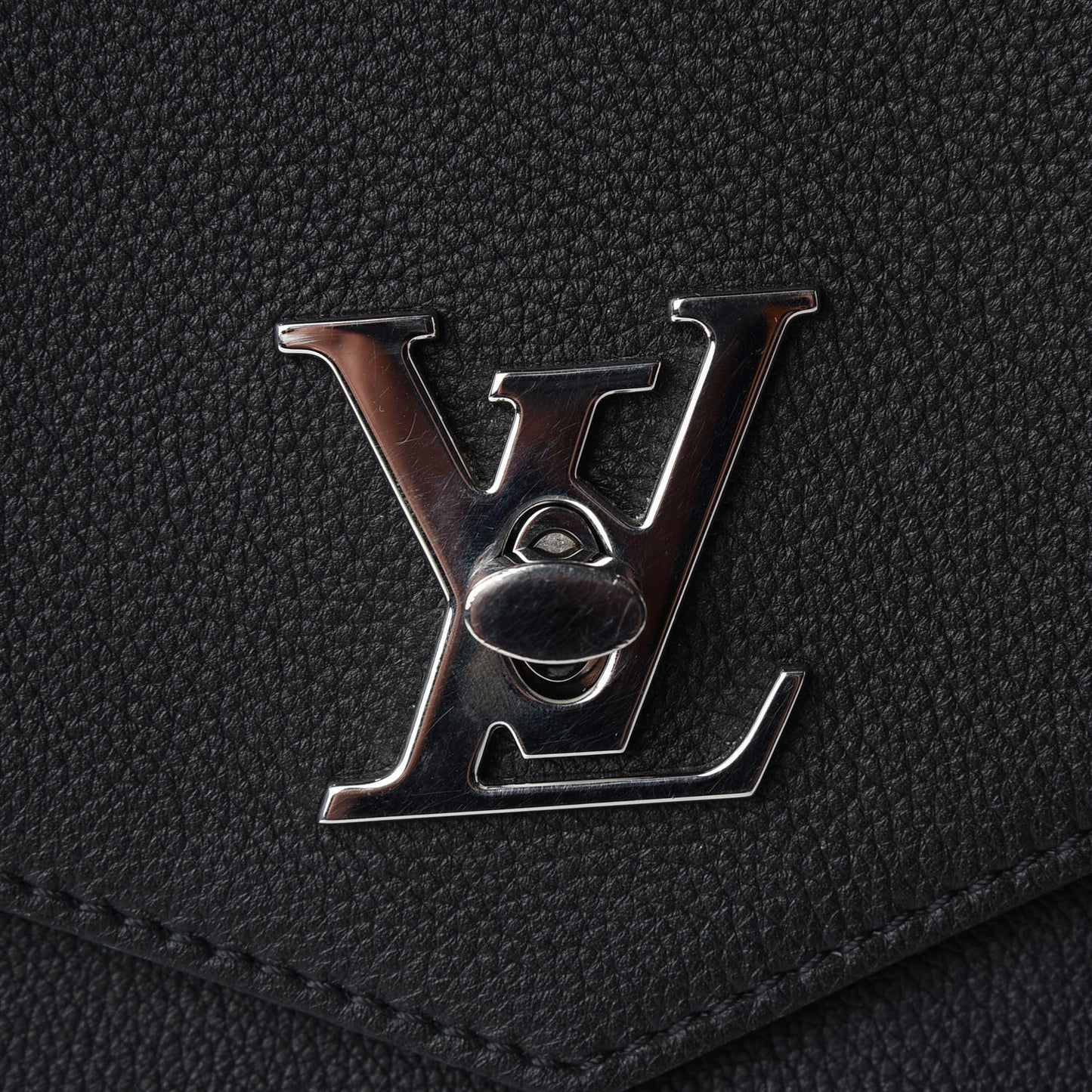 Soft Calfskin My Lockme Top Handle Black