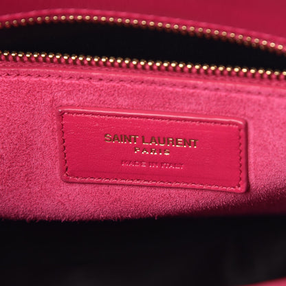 Saint Laurent Calfskin Small Sac De Jour Lipstick Fuchsia 8 of 14