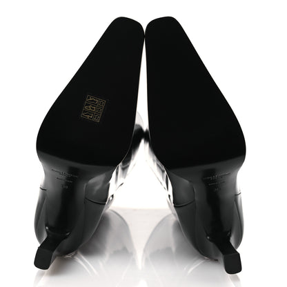 Saint Laurent Vitello Marilyn Nina 95 Knee High Boots 38 Black 7 of 11