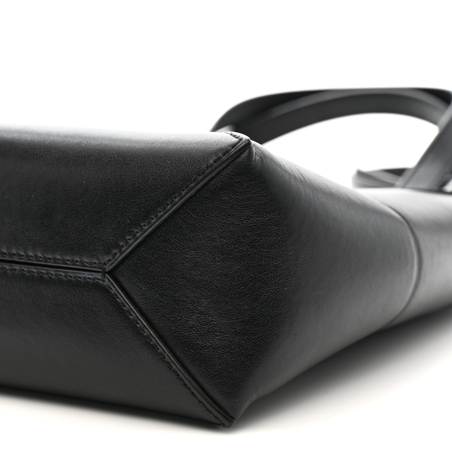 Loewe Shiny Calfskin Mini Puzzle Fold Tote Black 10 of 14