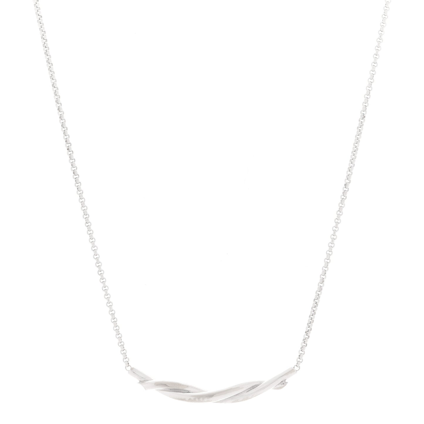 18K White Gold Entrelacés Necklace