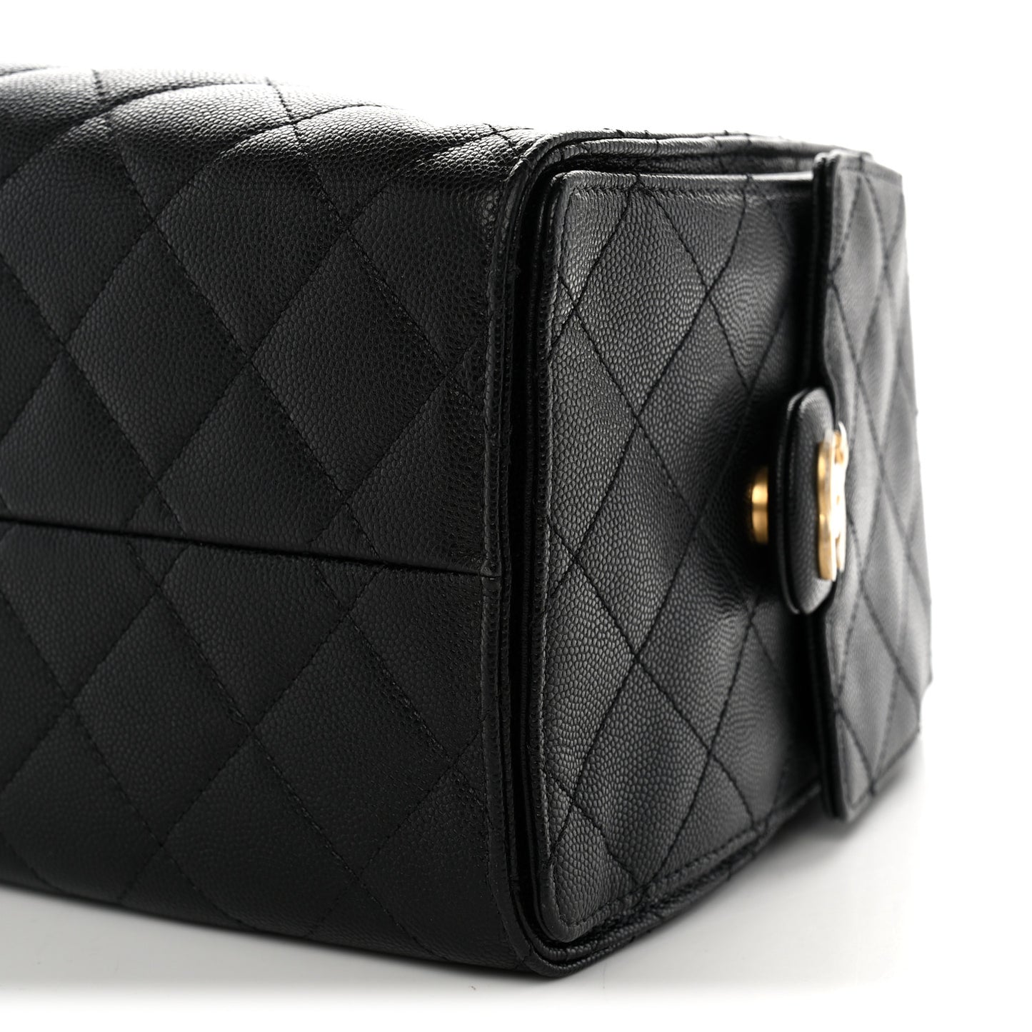 Caviar Quilted Small Chanel 25 Handbag Black