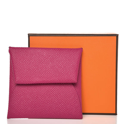 Hermes Epsom Bastia Coin Purse Rose Pourpre 8 of 8