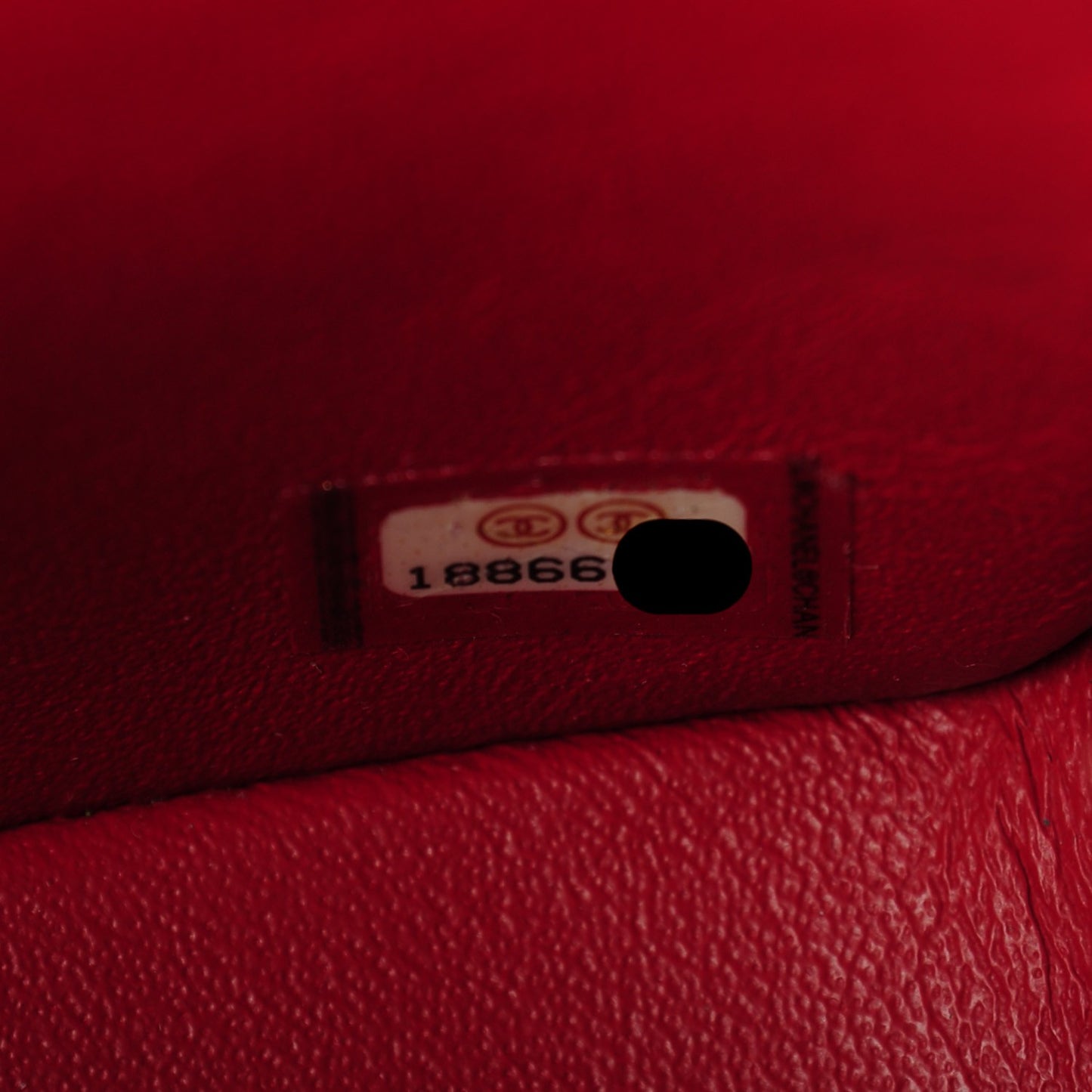 Caviar Quilted Mini Square Flap Red