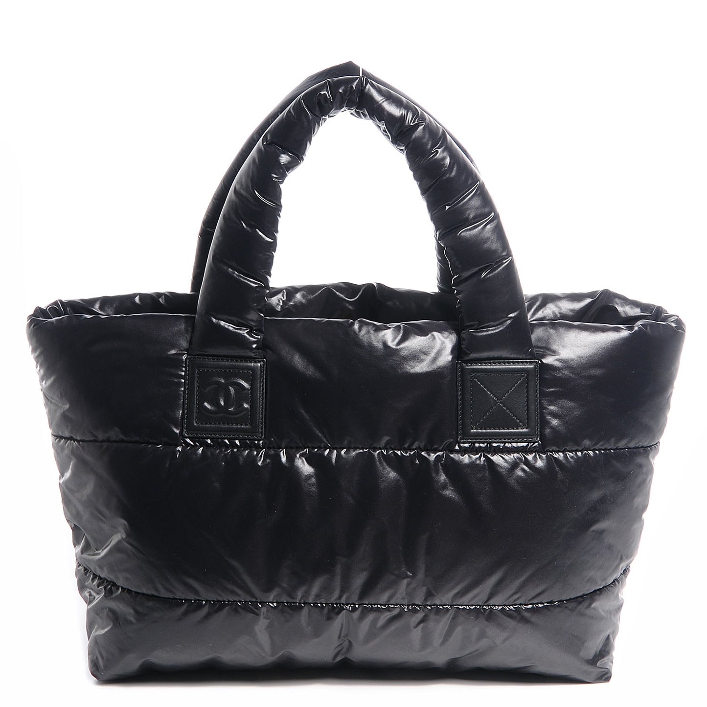 Nylon Coco Cocoon Medium Reversible Tote Red Black
