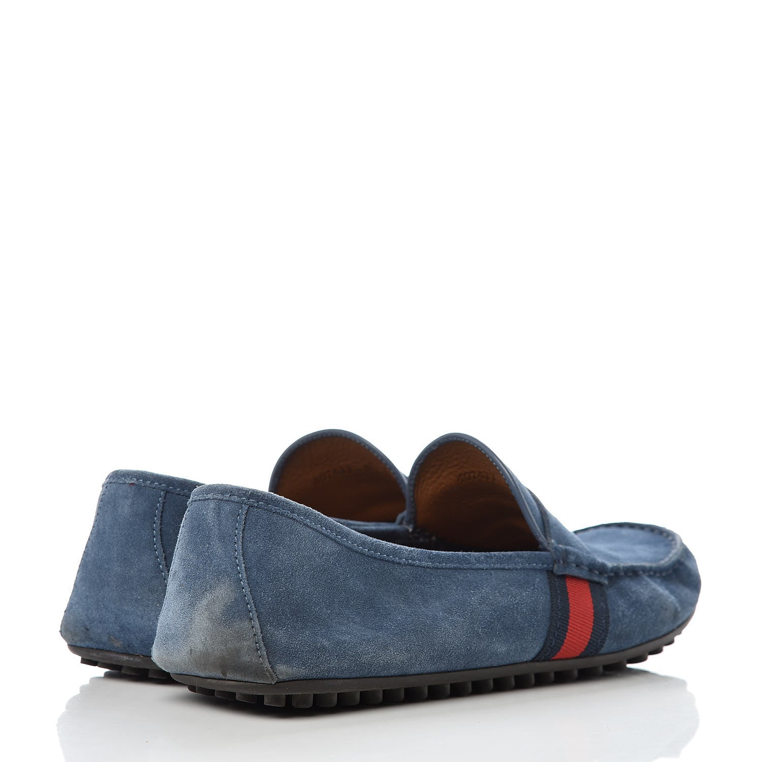 Gucci Suede Web Mens Kanye Driver Loafers 8 Loess 4 of 14