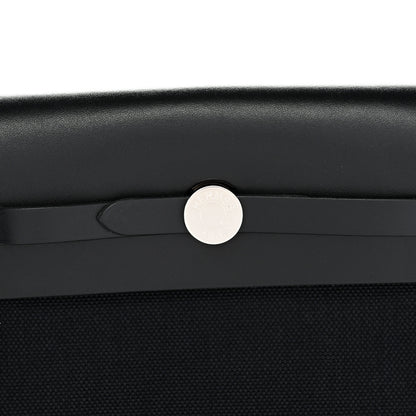Hermes Military Toile Vache Hunter Herbag Zip Retourne 20 Black 8 of 11