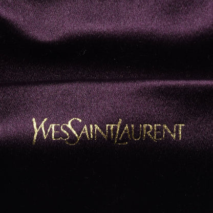 Saint Laurent Textured Patent Monogram Large Belle De Jour Clutch Purple 6 of 9